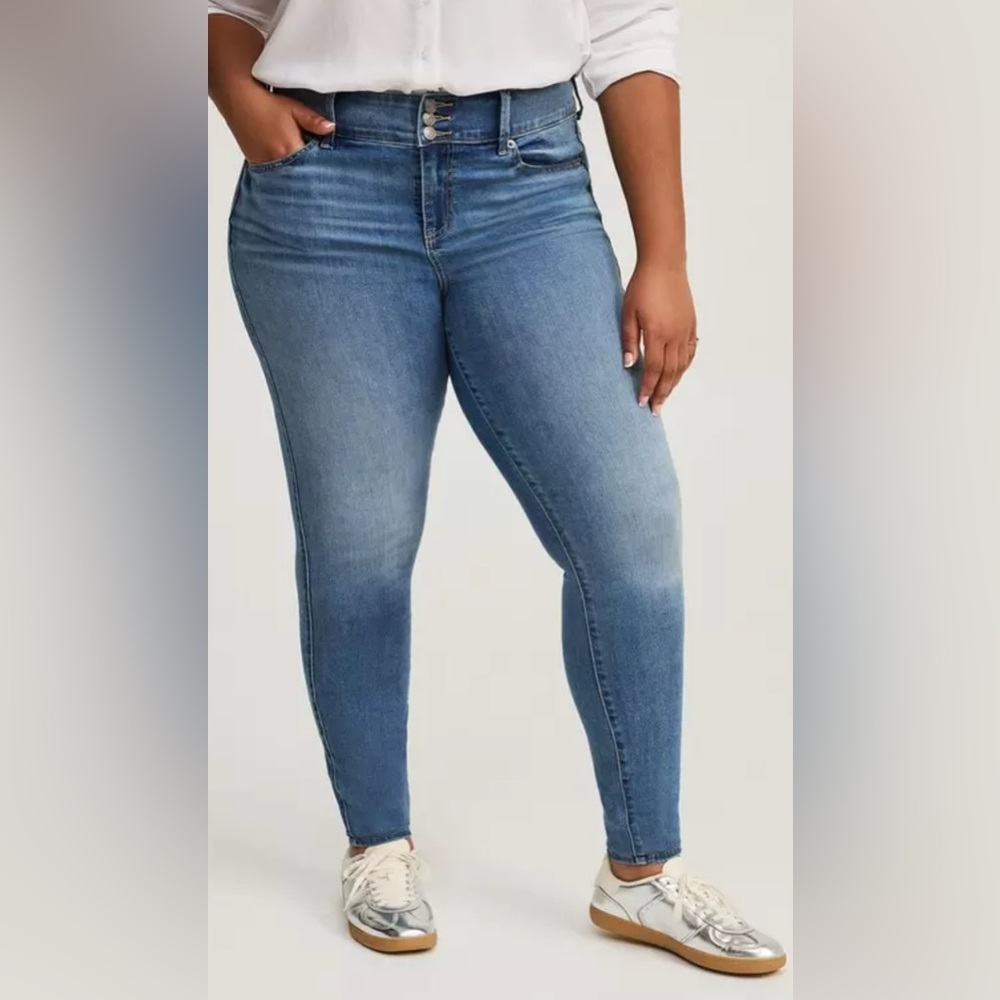 Torrid Skinny Super High Rise Jeggings Pants 16 Blue